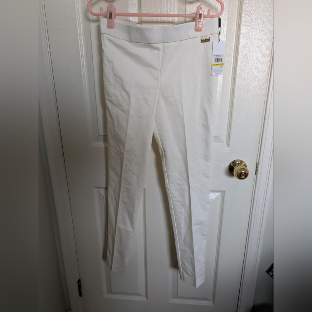 💫NEW with tags Calvin Klein | Modern Essentials White Tapered/Skinny Pants
